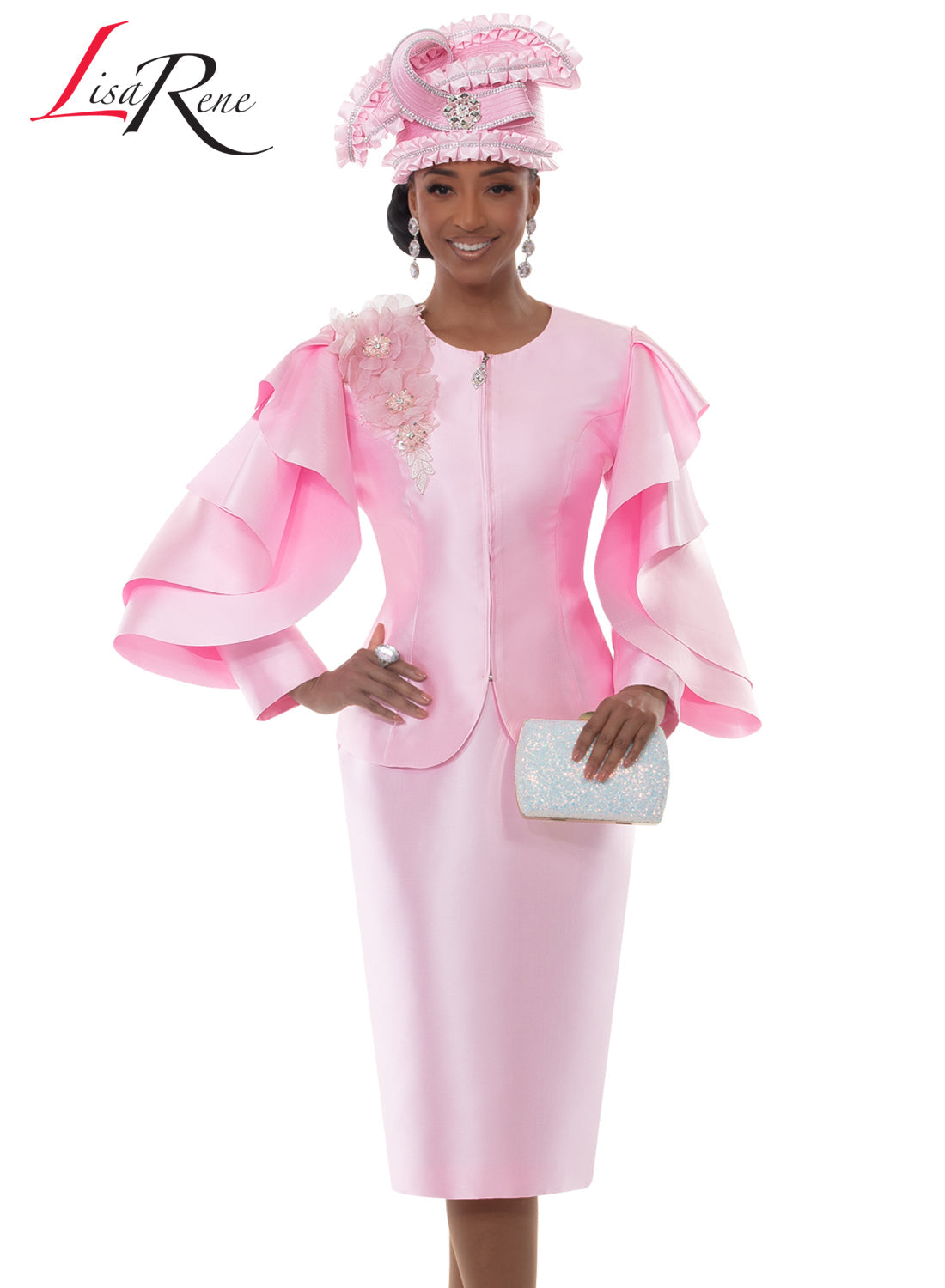 Lisa Rene', Style 3385 - 2pc. Jacket & Skirt Set