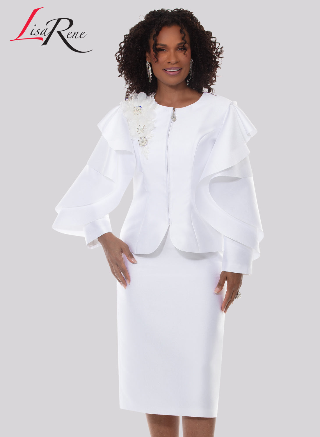 Lisa Rene', Style 3385 - 2pc. Jacket & Skirt Set