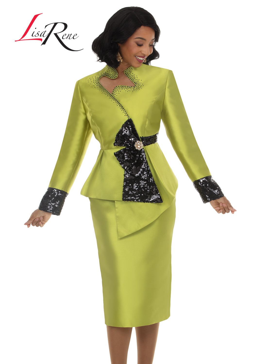 Lisa Rene'  2pc. Jacket & Skirt Set, Style 3404