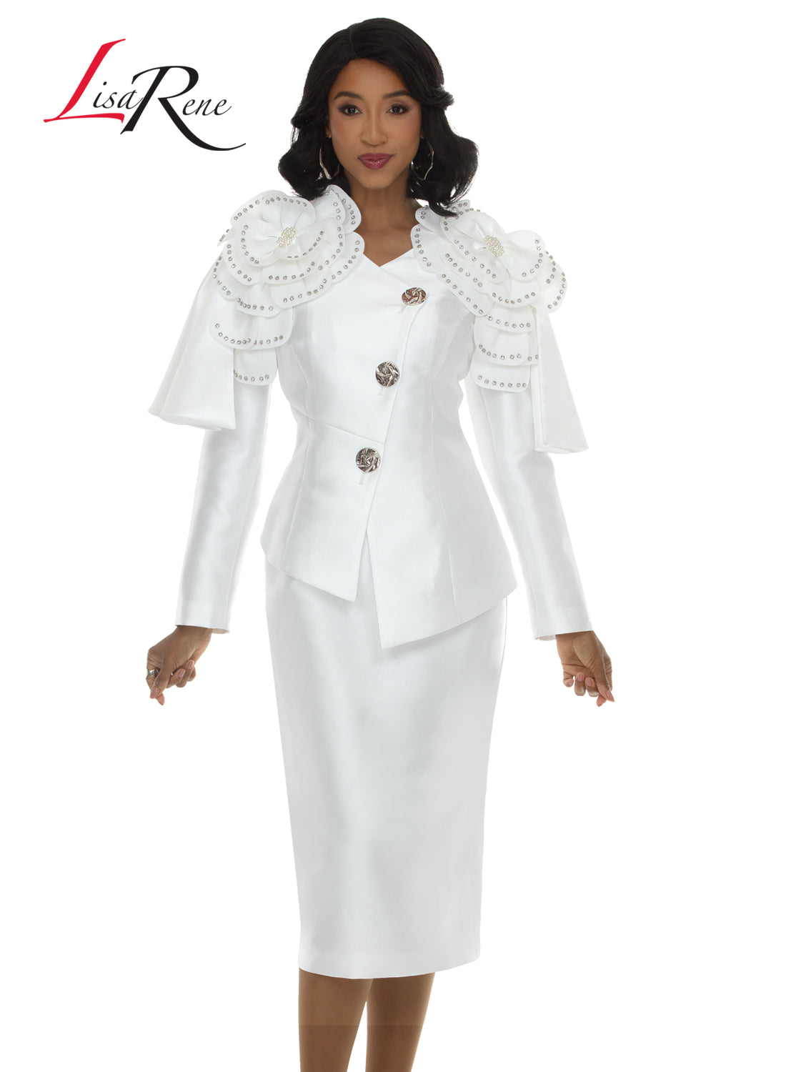 Lisa Rene'  2pc. Jacket & Skirt Set, Style 3405