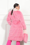 Luxe Moda Style LM-349,1 Pc. Coat,Pink