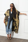 Luxe Moda Style LM-357,1 Pc. Duster,Gold/Black