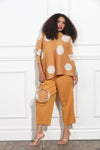 Luxe Moda LM-381,2 Pc. Pant Set,Pumpkin