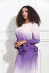 Luxe Moda LM-383,2 Pc. Skirt Set,Purple