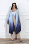 Luxe Moda LM-404, 1 Pc. Duster, Grey/Blue Ombre