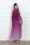 Luxe Moda LM-407, 2 Pc. Dress & Duster, Purple Ombre