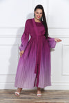 Luxe Moda LM-407, 2 Pc. Dress & Duster, Purple Ombre