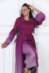 Luxe Moda LM-407, 2 Pc. Dress & Duster, Purple Ombre