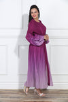 Luxe Moda LM-407, 2 Pc. Dress & Duster, Purple Ombre