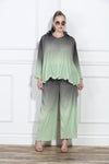 Luxe Moda LM-410, 2 Pc. Top & Pant, Sage/ Olive