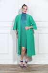 Luxe Moda LM-419, 2 Pc. Dress & Duster, Green