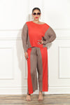 Luxe Moda LM-439, 2 Pc. Top & Pant Set