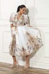 Luxe Moda LM-452, 1 Pc. Wrap Dress