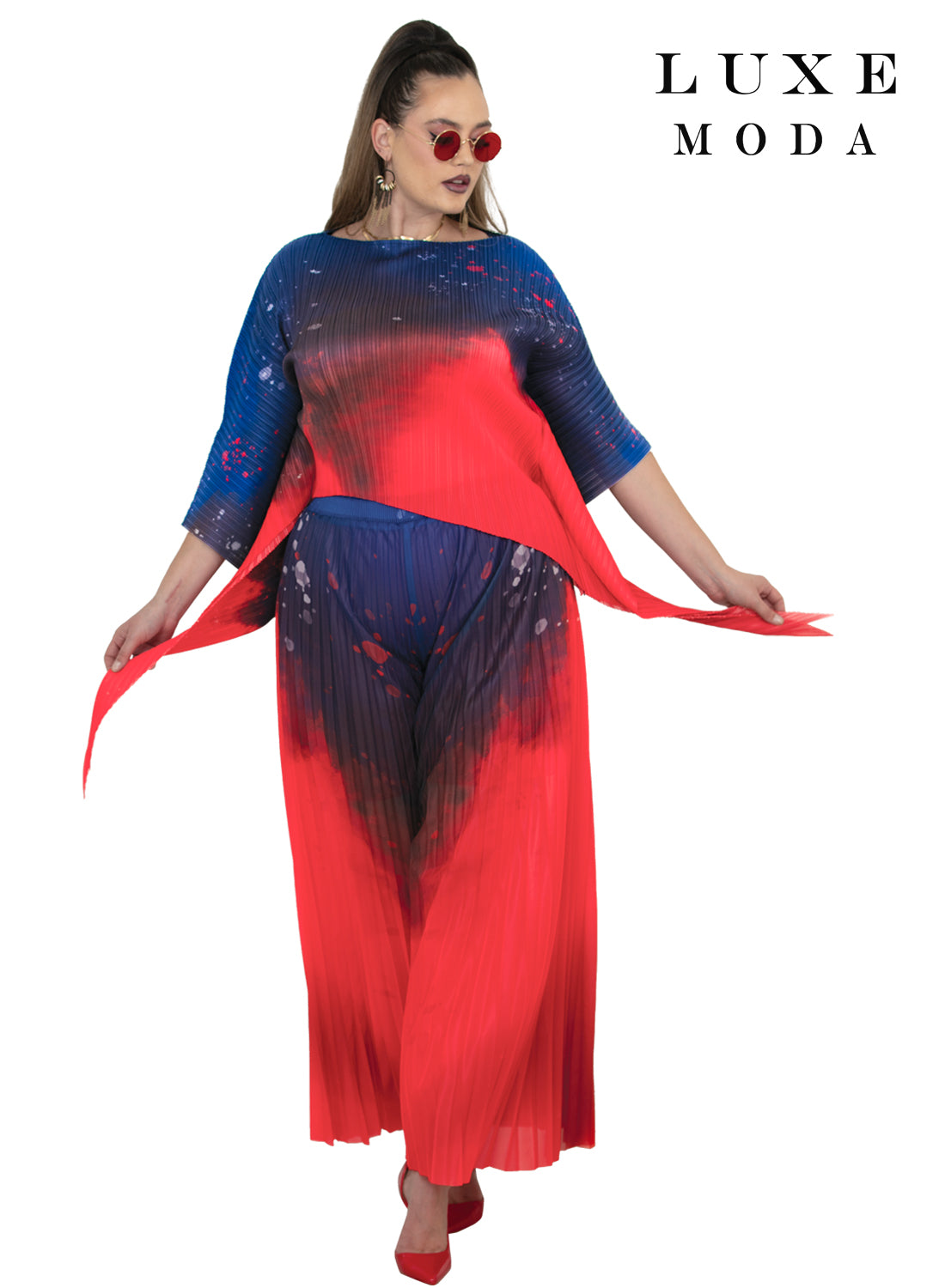 Luxe Moda, Style LM-519 - 2pc. Top & Pant Set