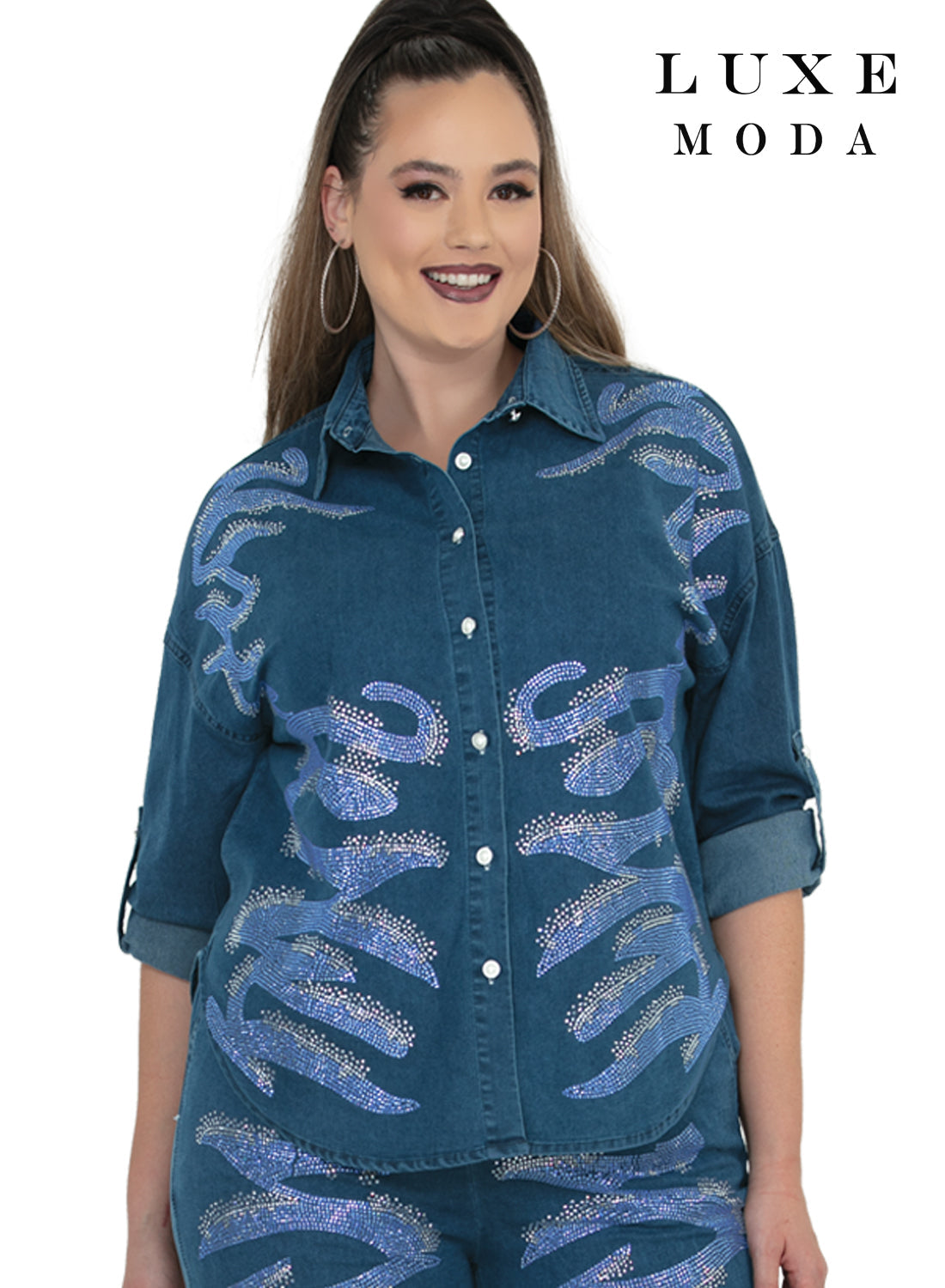 Luxe Moda, Style LM-521 - 2pc. Top & Pant Set