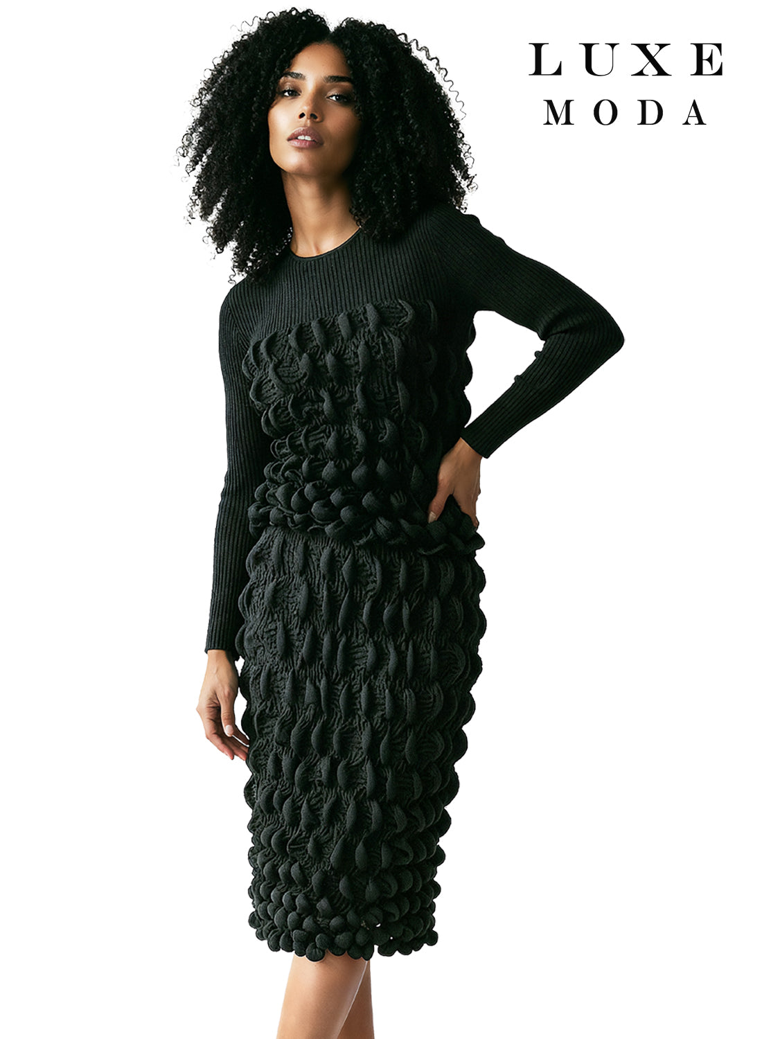 Luxe Moda, Style LM-523 - 2pc. Top & Skirt Set