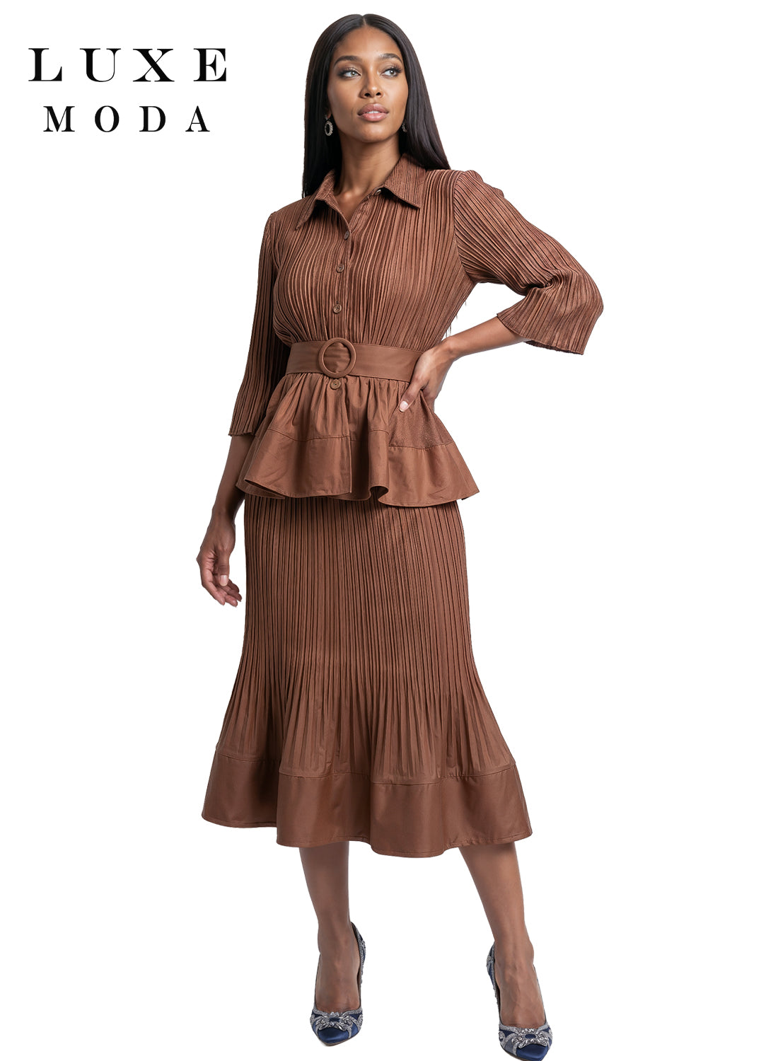 Luxe Moda 2pc. Top & Skirt, Style LM-563