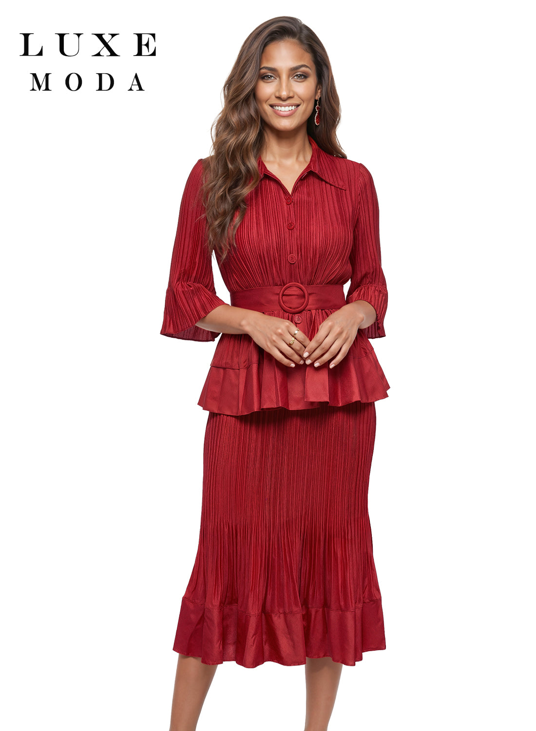 Luxe Moda 2pc. Top & Skirt, Style LM-563