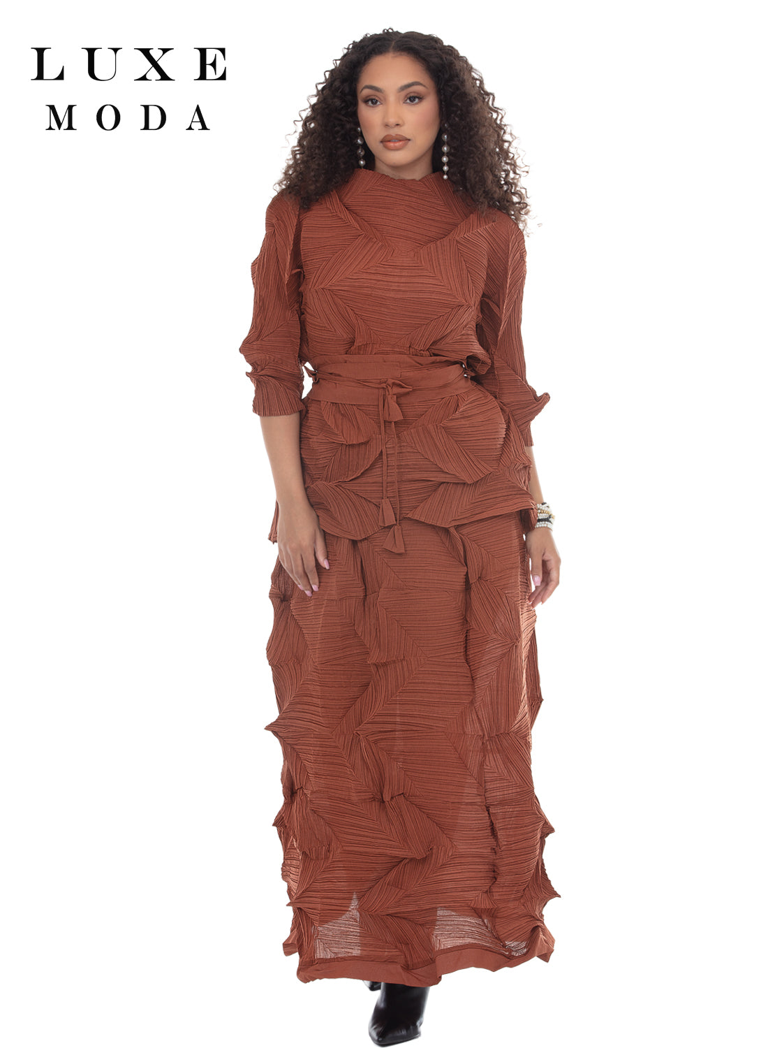 Luxe Moda 2pc. Top & Skirt, Style LM-568