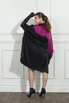 Luxe Moda Style LM-272,1 Pc. Dress,BLACK/WINE