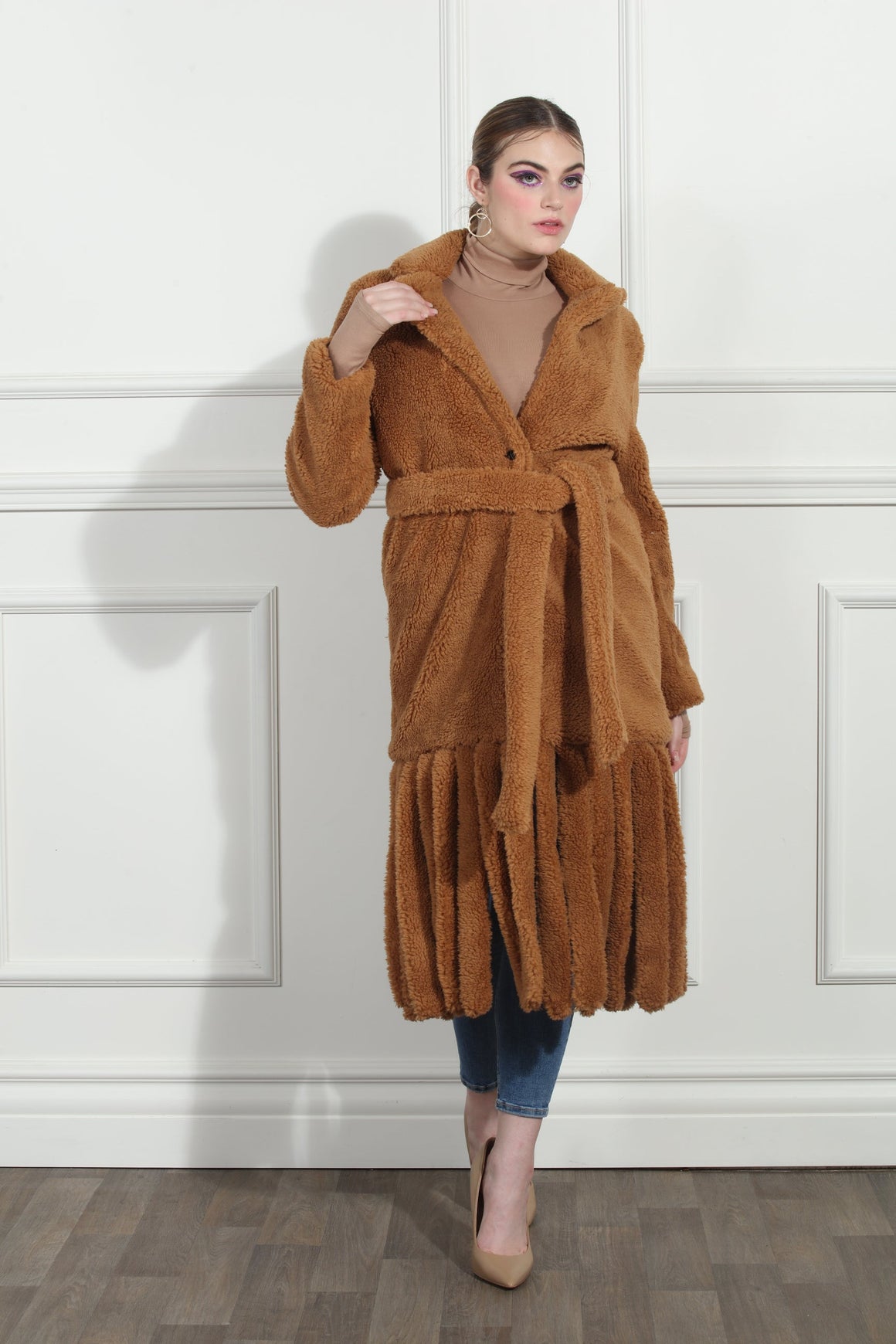 Luxe Moda Style LM-277,1 Pc. Coat,CAMEL