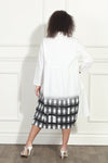 Luxe Moda Style LM-285,1 Pc. Dress,White/BLACK