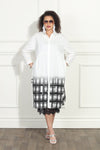 Luxe Moda Style LM-285,1 Pc. Dress,White/BLACK