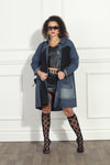 Luxe Moda Style LM-314,1 Pc.Dress/Coat,BLUE
