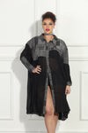 Luxe Moda Style LM-315,1 Pc.Dress/Coat,BLACK